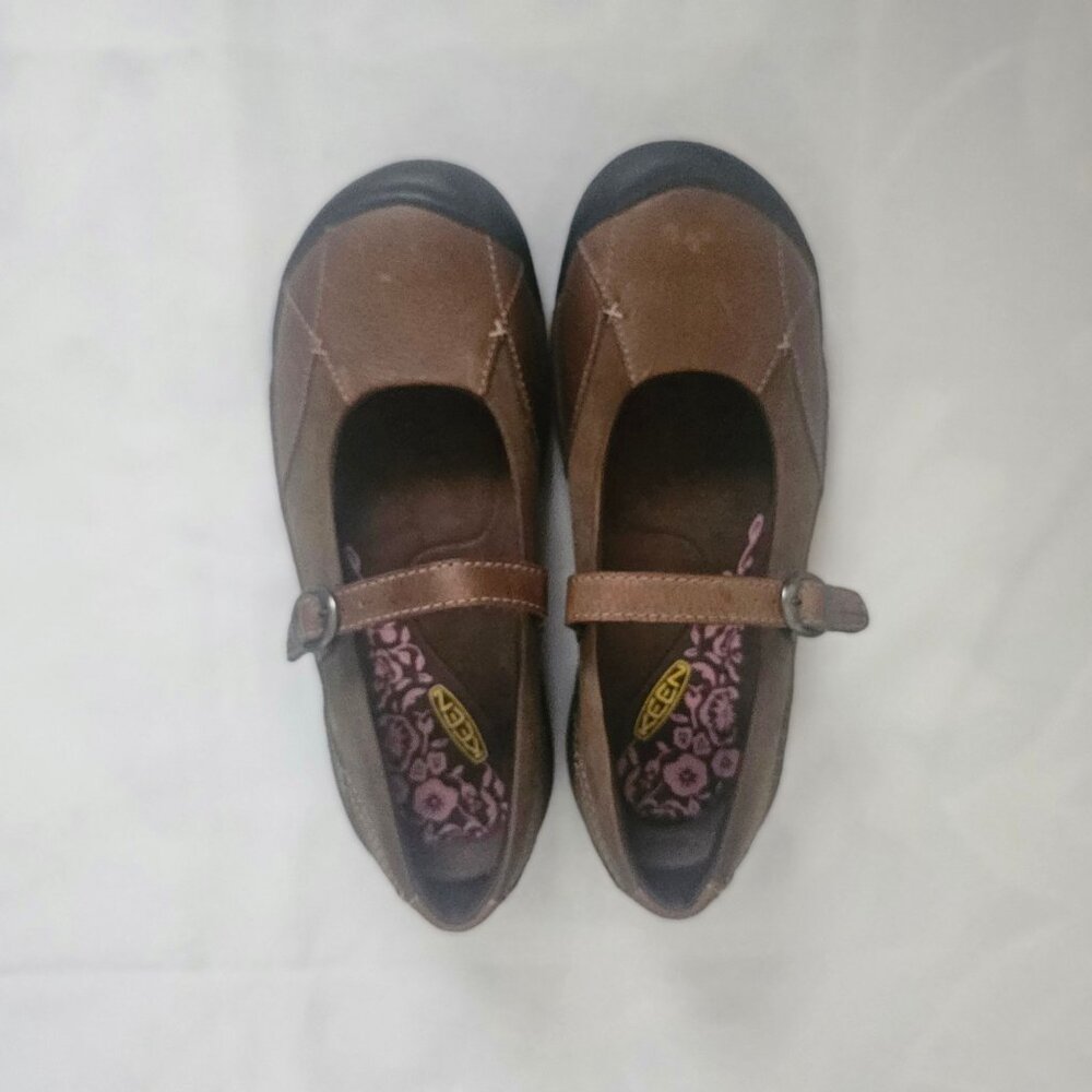 Keen Presidio Comfort Hiking Mary Jane Shoes Brown/Black Women's Size US 8.5 - Picture 4 of 9